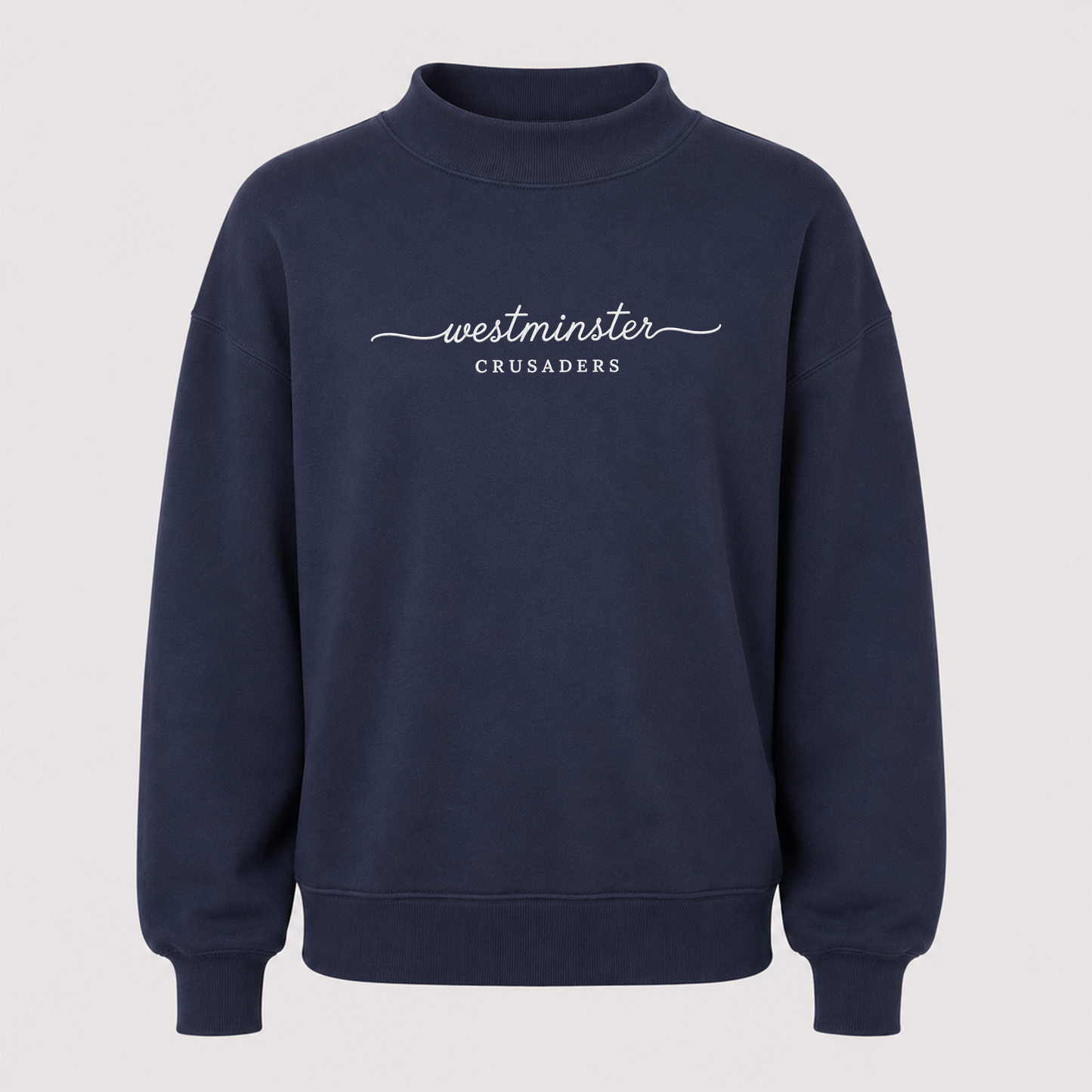 Westminster Crusaders Embroidered Mock Neck