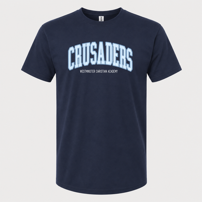 Westminster Crusaders Pinstripe Varsity Tee