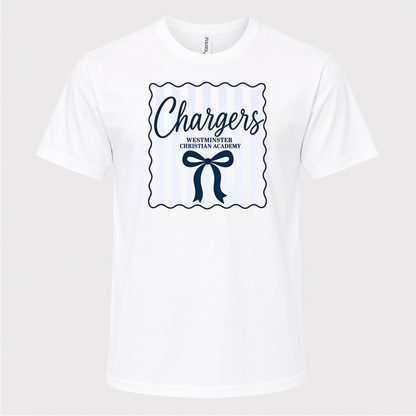 Westminster Chargers Bow Tee
