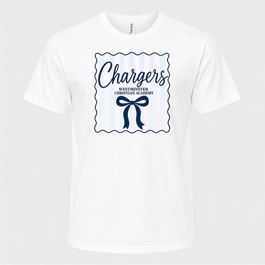 Westminster Chargers Bow Tee