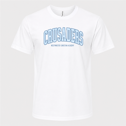 Westminster Crusaders Pinstripe Varsity Tee