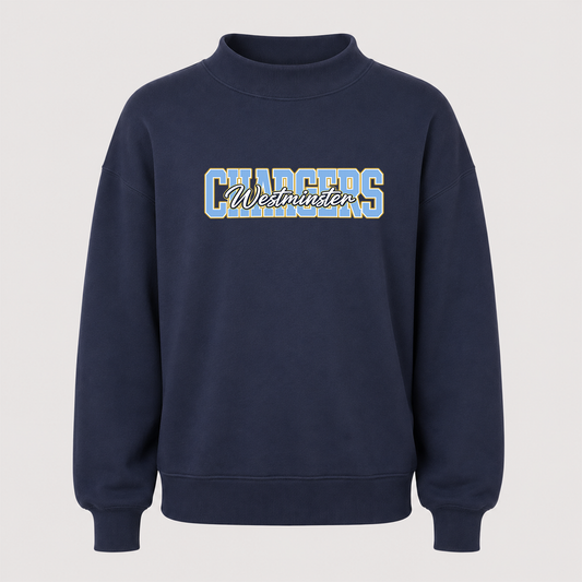 Westminster Chargers Mock Neck Pullover