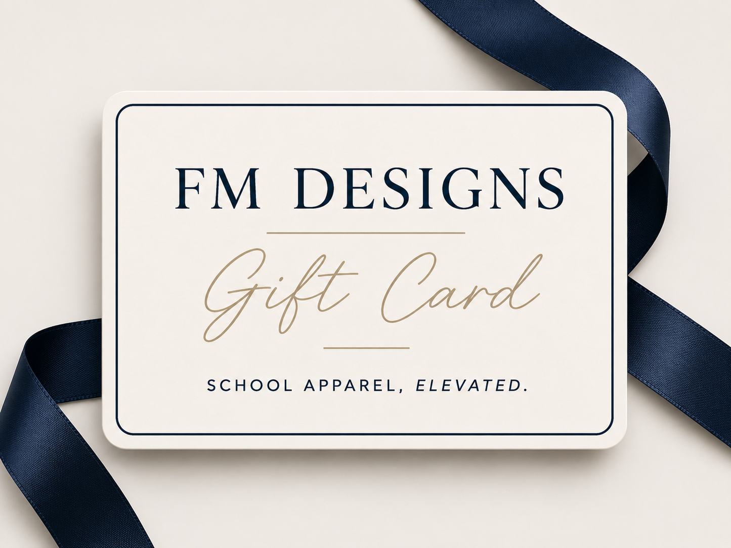 FM Designs digital gift card