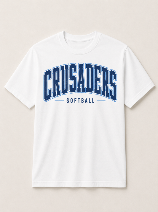 Crusaders Vintage Collegiate Comfort Colors Tee | Softball