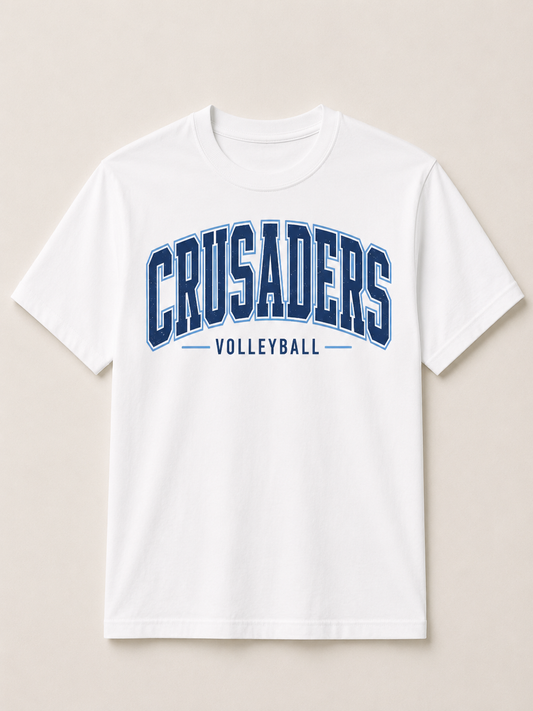 Crusaders Vintage Collegiate Comfort Colors Tee | Volleyball