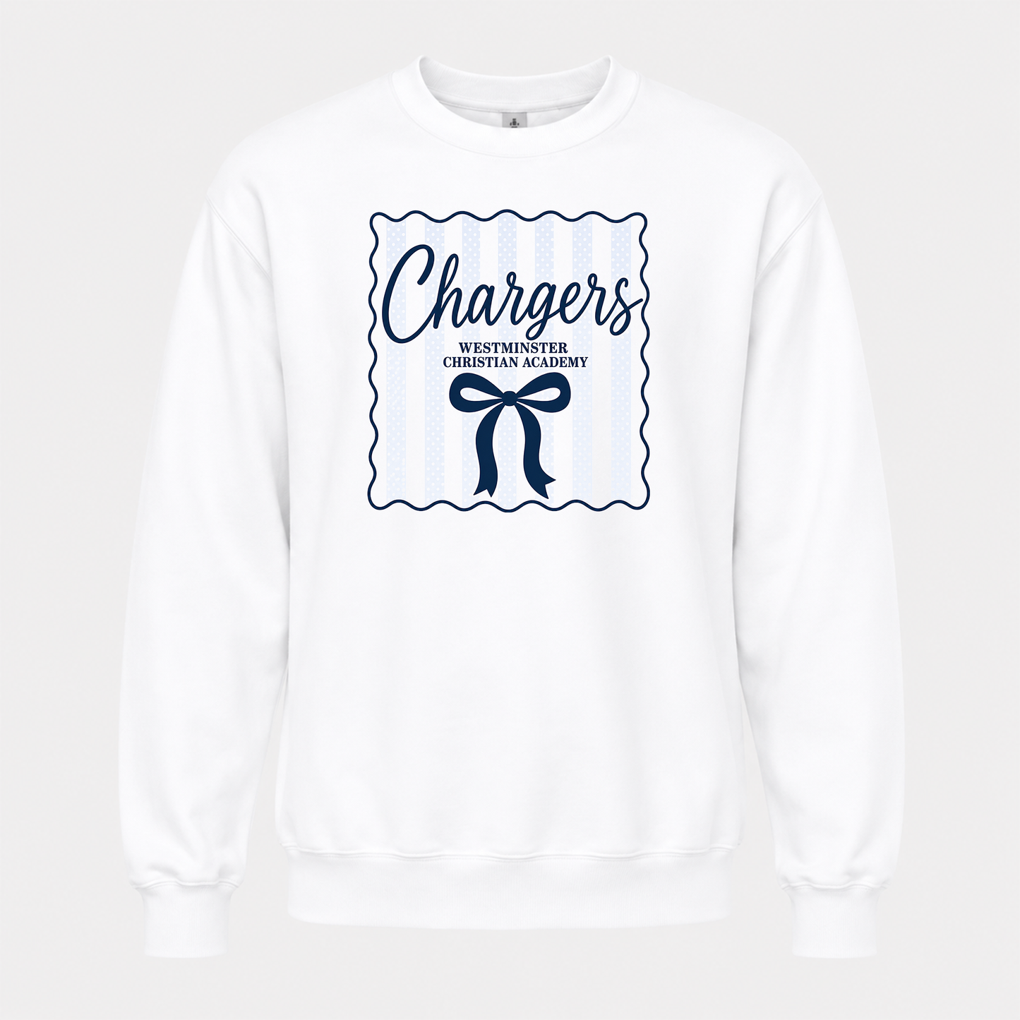 Westminster Chargers Bow Crewneck Sweatshirt