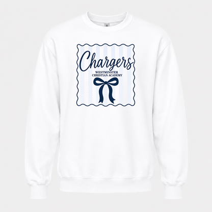 Westminster Chargers Bow Crewneck Sweatshirt