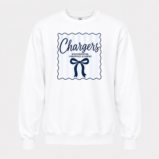 Westminster Chargers Bow Crewneck Sweatshirt